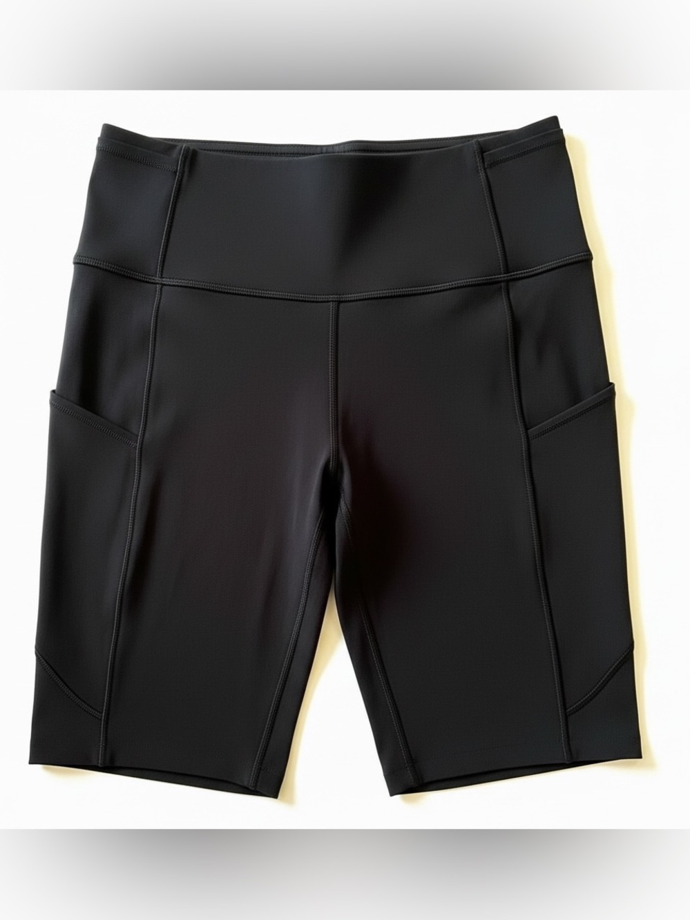 Lululemon Invigorate Everlux Black High-Rise Shorts Multi Pockets | EUC - Picture 2 of 5